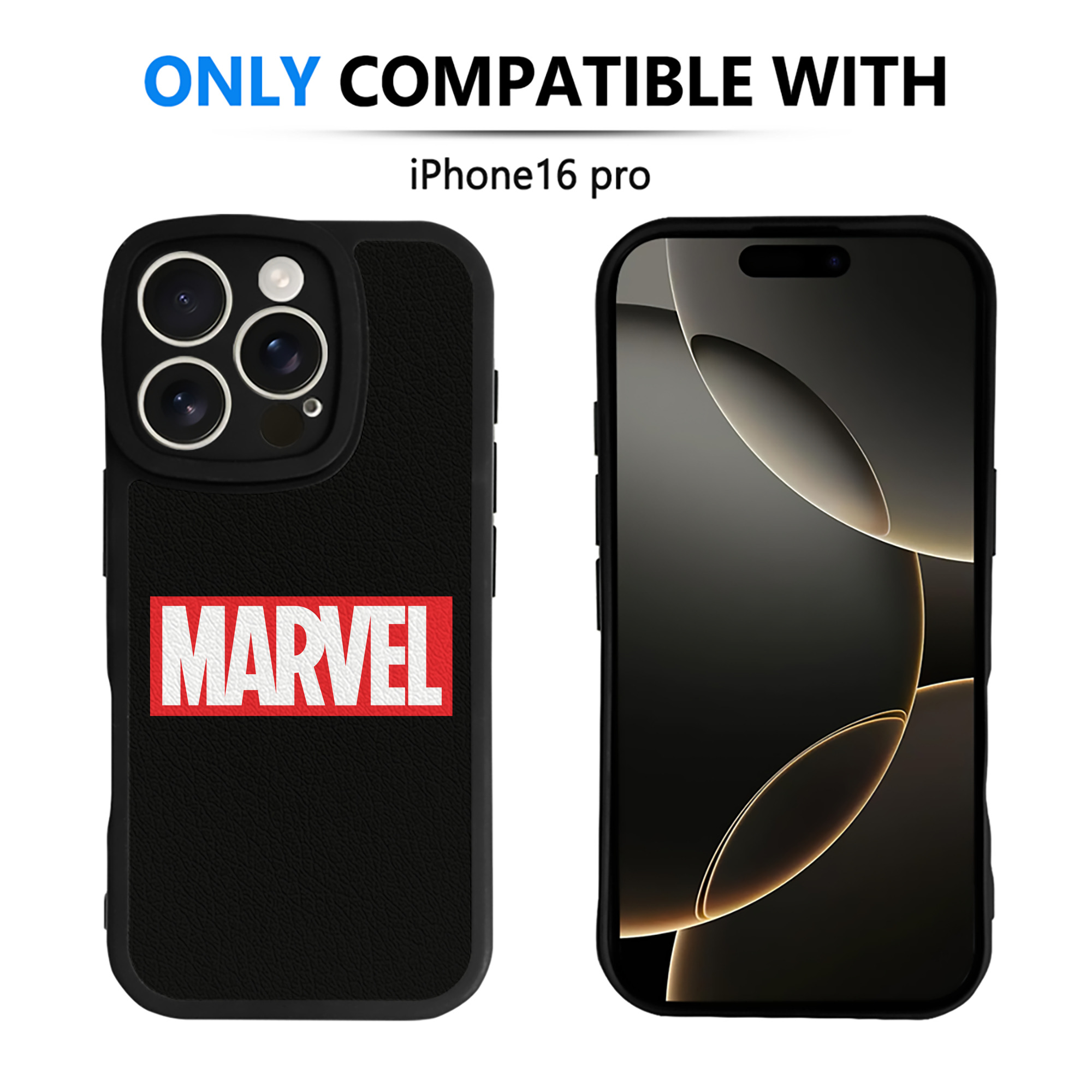 （画像用） アベンジャーズ The Avengers 【iPhone 16シリーズ対応】シリコンスマホケース（レザー調） 材質：シリコン